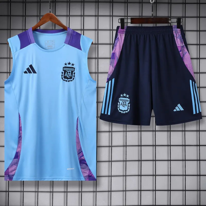 Argentina 2024-2025 tanktop trainings set light blue