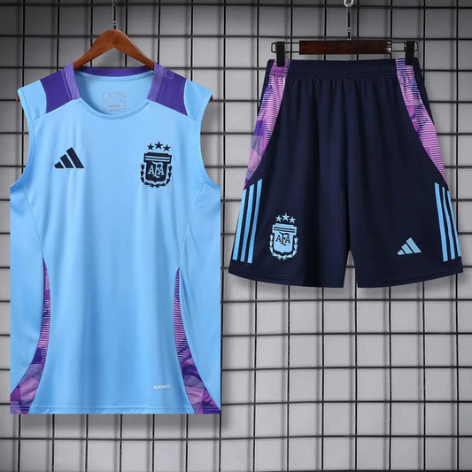 Argentina 2024-2025 tanktop trainings set light blue