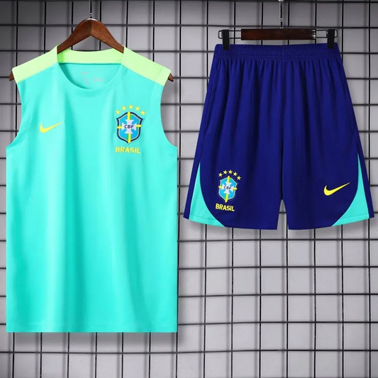 Brazil 2024-2025 tanktop trainings set lightgreen