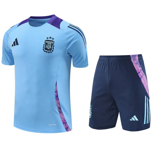 Argentina 2024-2025 trainings set light blue