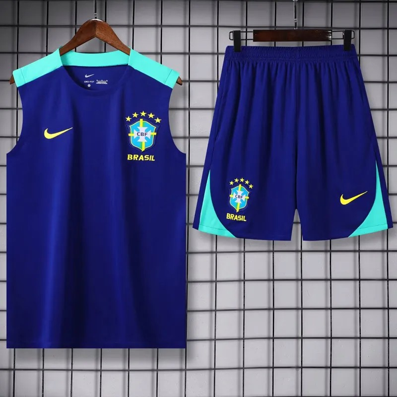 Brazil 2024-2025 tanktop trainings set kingsblue
