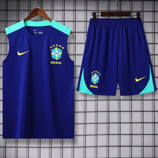 Brazil 2024-2025 tanktop trainings set kingsblue