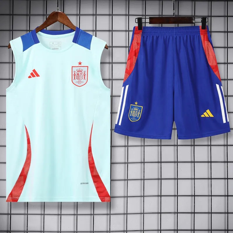 Spain 2024-2025 tanktop trainings set light blue