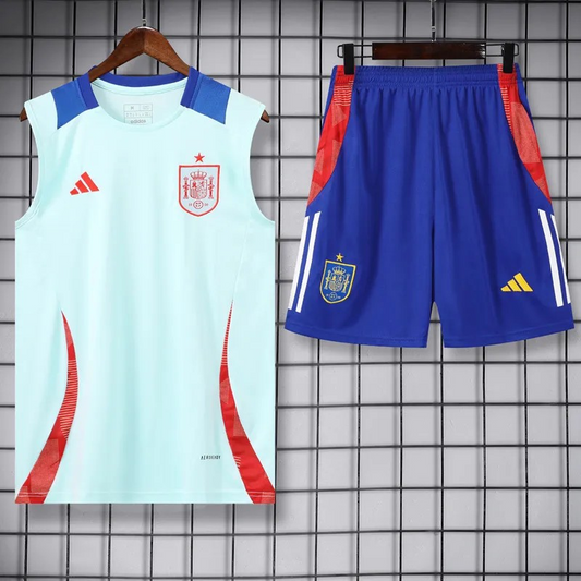 Spain 2024-2025 tanktop trainings set light blue